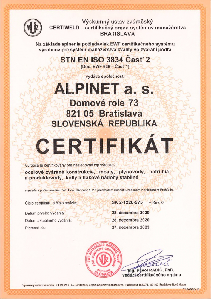  Certifikáty 2
