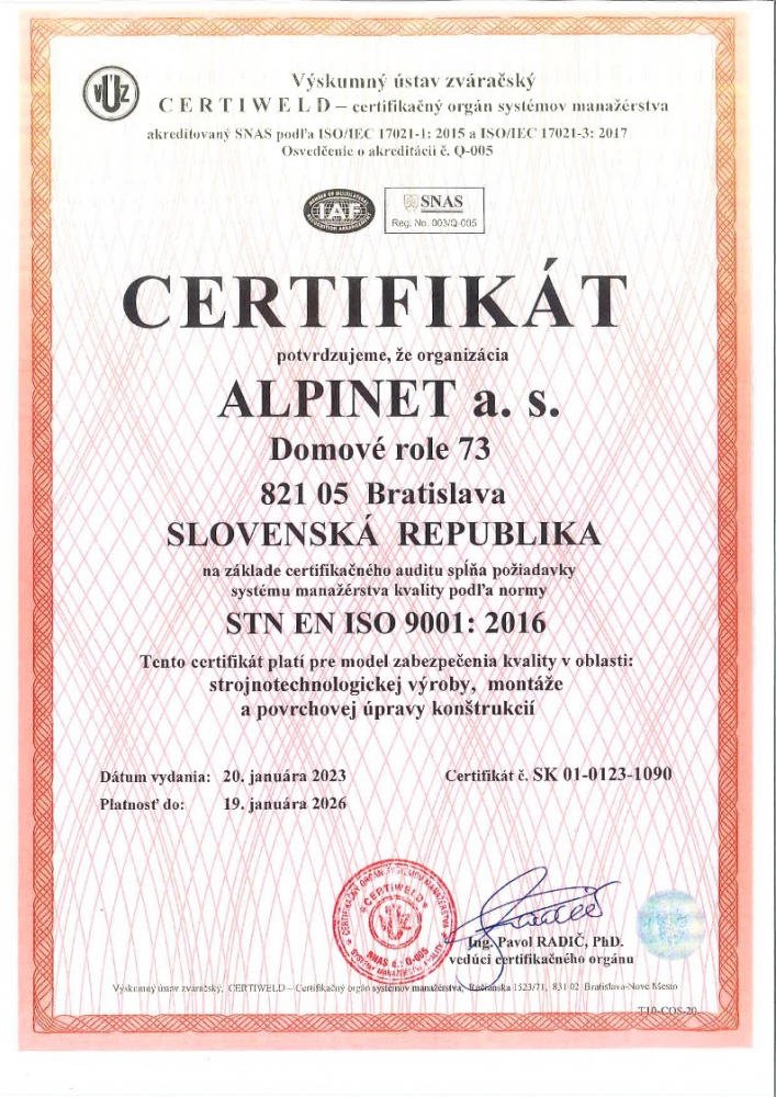  Certifikáty 2