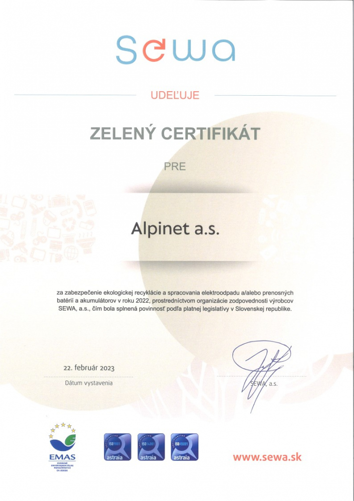  Certifikáty 2