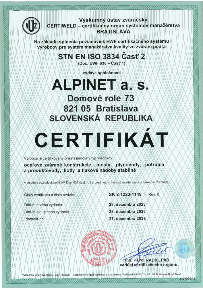  Certifikáty 2