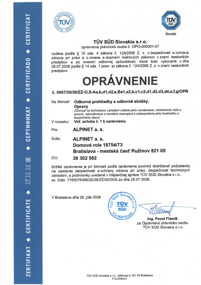 Certifikáty 2 Certifikáty 2